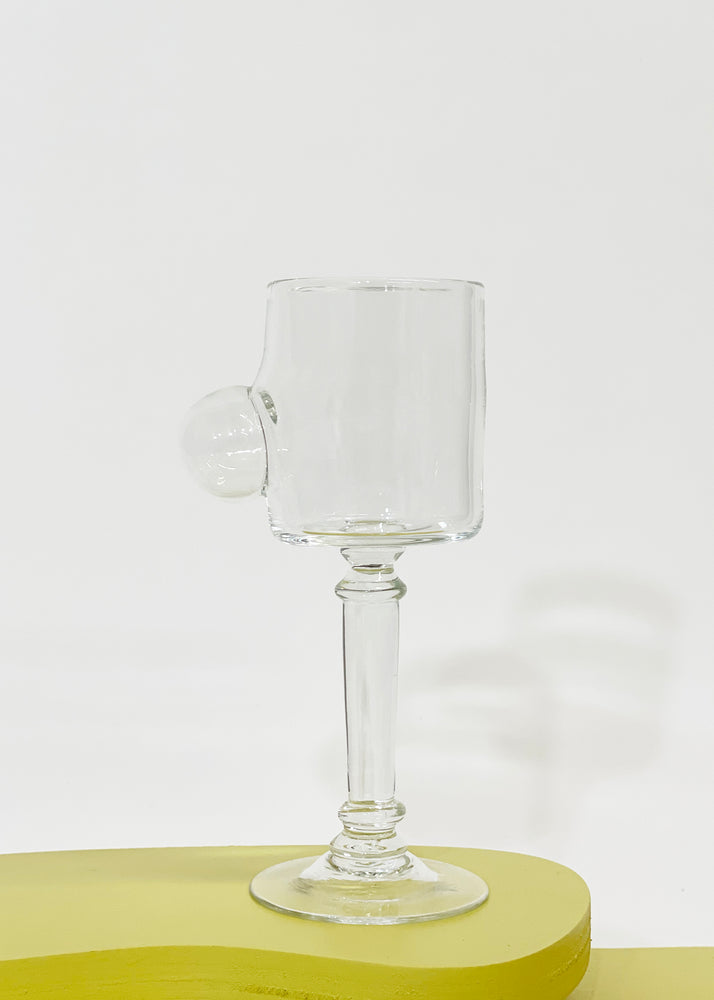 Bubble Goblet in clear